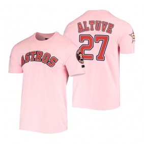 Houston Astros Jose Altuve Pink Pro Standard Club T-Shirt