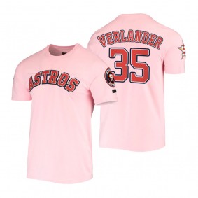 Houston Astros Justin Verlander Pink Pro Standard Club T-Shirt