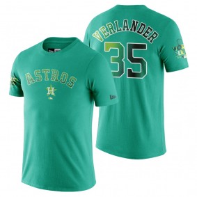 Houston Astros Justin Verlander Green Snakeskin 2017 World Series T-shirt