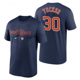 Houston Astros Kyle Tucker Navy 2021 World Series Dugout T-Shirt