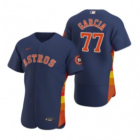 Men's Houston Astros Luis Garcia Navy Authentic Alternate Jersey