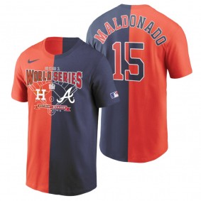 Houston Astros Martin Maldonado Charcoal 2021 World Series Matchup Split T-Shirt