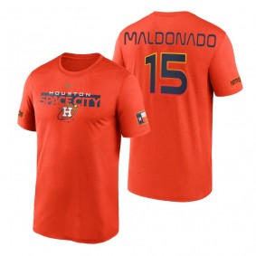 Houston Astros Martin Maldonado Orange 2022 City Connect Legend T-Shirt