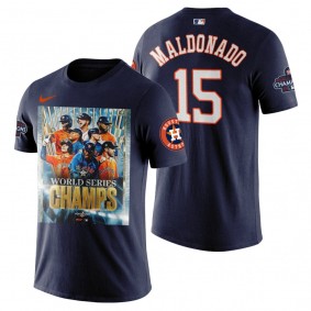 Houston Astros Martin Maldonado Navy 2022 World Series Champions Graphic T-Shirt