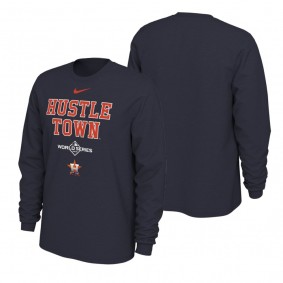 Men's Houston Astros Navy 2019 American League Champions Long Sleeve T-Shirt