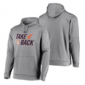 Men's Houston Astros Gray 2019 World Series Dugout Pullover Hoodie