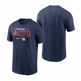 Houston Astros Navy 2021 AL West Division Champions T-Shirt