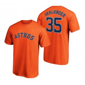 Houston Astros Justin Verlander Orange Official Logo T-Shirt