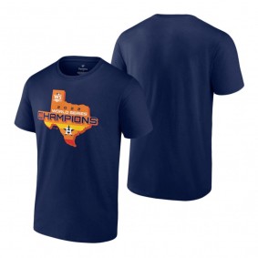 Men's Houston Astros Navy Stealing Home T-Shirt 2022 World Series Champions