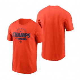 Men's Houston Astros Orange Pennant T-Shirt 2021 American League Champions