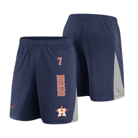 Men's Houston Astros Craig Biggio Blue Franchise Shorts Team Logo