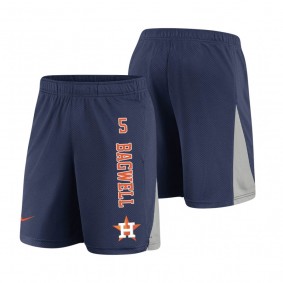 Men's Houston Astros Jeff Bagwell Blue Franchise Shorts Team Logo