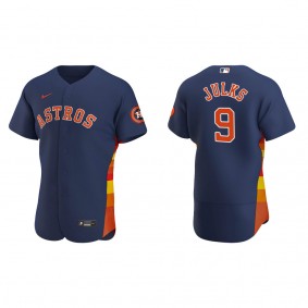 Men's Corey Julks Houston Astros Navy Authentic Alternate Jersey