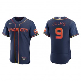 Men's Corey Julks Houston Astros Navy City Connect Authentic Jersey