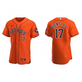 Men's David Hensley Houston Astros Orange Authentic Alternate Jersey