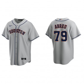 Men's Houston Astros Jose Abreu Gray Replica Road Jersey