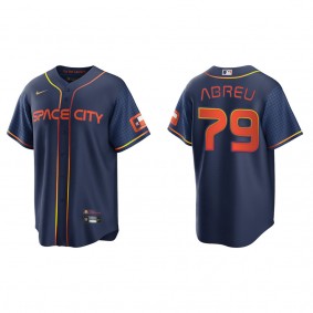 Men's Houston Astros Jose Abreu Navy City Connect Replica Jersey