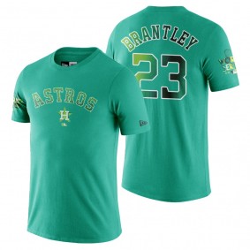 Houston Astros Michael Brantley Green Snakeskin 2017 World Series T-shirt