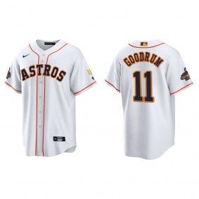 Niko Goodrum Houston Astros White 2023 Gold Program Jersey