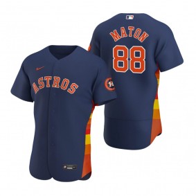 Men's Houston Astros Phil Maton Navy Authentic Alternate Jersey