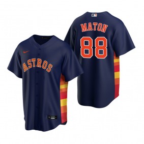 Men's Houston Astros Phil Maton Navy Replica Alternate Jersey