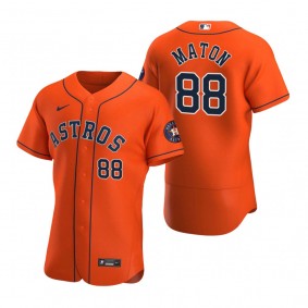 Men's Houston Astros Phil Maton Orange Authentic Alternate Jersey