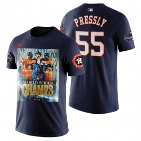 Houston Astros Ryan Pressly Navy 2022 World Series Champions Graphic T-Shirt