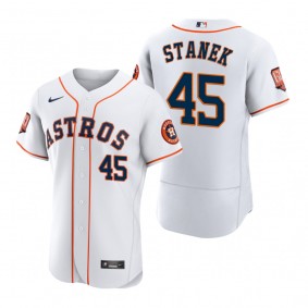 Men's Houston Astros Ryne Stanek White 60th Anniversary Authentic Jersey