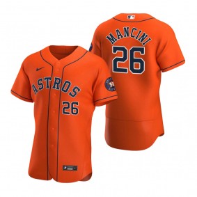 Men's Houston Astros Trey Mancini Orange Authentic Alternate Jersey