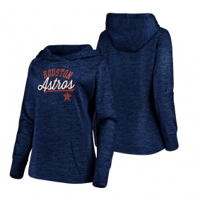 Women's Houston Astros Heathered Navy Simplicity Pullover Hoodie