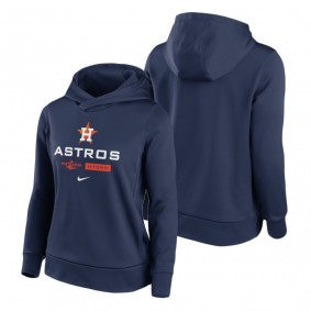 Women's Houston Astros Navy 2022 Postseason Authentic Dugout Hoodie