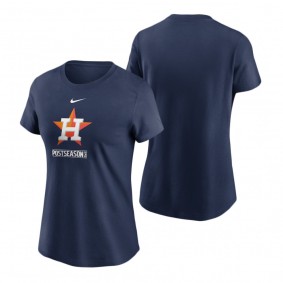 Women's Houston Astros Navy 2020 Postseason Authentic Collection T-Shirt