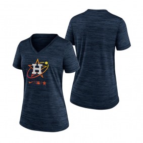 Women's Houston Astros Navy Velocity Performance T-shirt 2022 City Connect