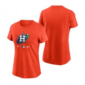 Women's Houston Astros Orange Wordmark T-shirt 2022 City Connect