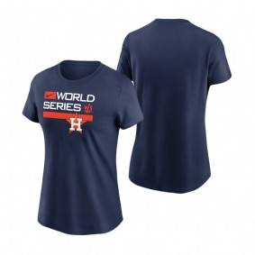 Women's Houston Astros Navy Authentic Dugout T-Shirt 2022 World Series