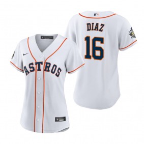 Women's Houston Astros Aledmys Diaz White 2022 World Series Replica Jersey