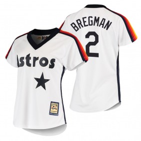 Women's Houston Astros Alex Bregman White Cooperstown Collection Home Jersey