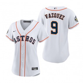 Women's Houston Astros Christian Vazquez White 2022 World Series Replica Jersey