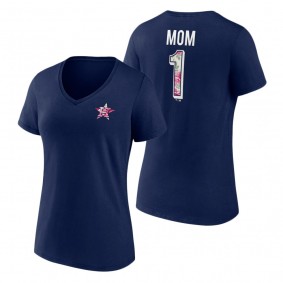 Houston Astros Navy Mother's Day T-Shirt Women's