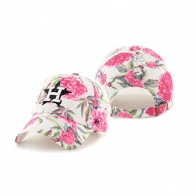 Women's Houston Astros White Peony Clean Up Hat