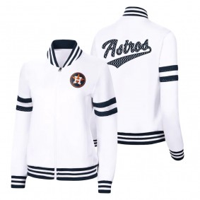 Houston Astros White Pre-Game Full-Zip Jacket Women's