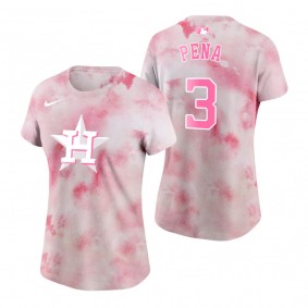 Houston Astros Pink 2022 Mother's Day Jeremy Pena T-Shirt Women's