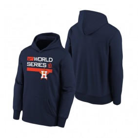 Youth Houston Astros Navy 2022 World Series Authentic Dugout Thermal Hoodie