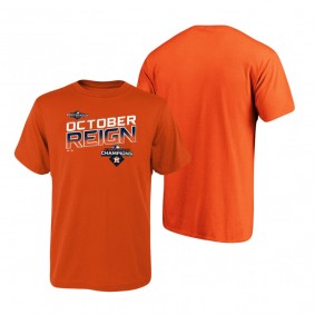 Youth Houston Astros Orange 2019 AL West Division Champions Locker Room T-Shirt