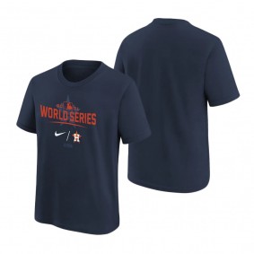 Youth Houston Astros Navy Authentic Dugout T-Shirt 2021 World Series