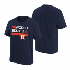 Youth Houston Astros Navy Authentic Dugout T-Shirt 2022 World Series