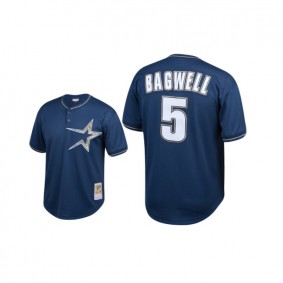 Jeff Bagwell Houston Astros #5 Navy Cooperstown Collection Mesh Batting Practice Mitchell & Ness Jersey Youth