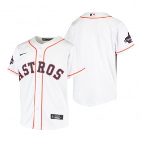 Youth Houston Astros White 2022 World Series Champions Replica Jersey