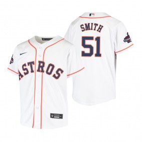 Youth Houston Astros Will Smith White 2022 World Series Champions Replica Jersey