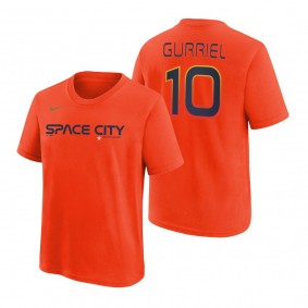 Youth Houston Astros Yuli Gurriel Orange Legend T-shirt 2022 City Connect